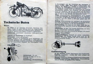 BMW R2 Motorrad Modellprogramm 1930 Motorradprospekt (6501)